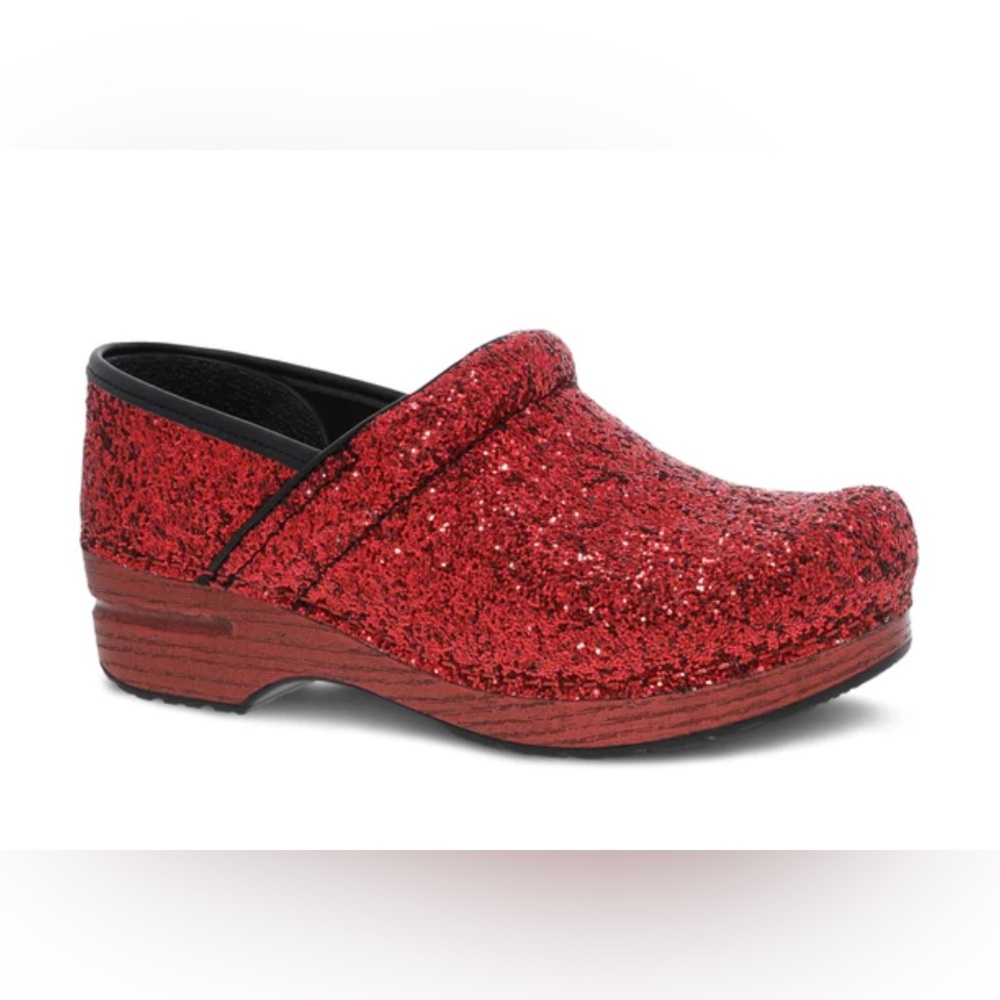 Dansko Red Glitter Clog ✨